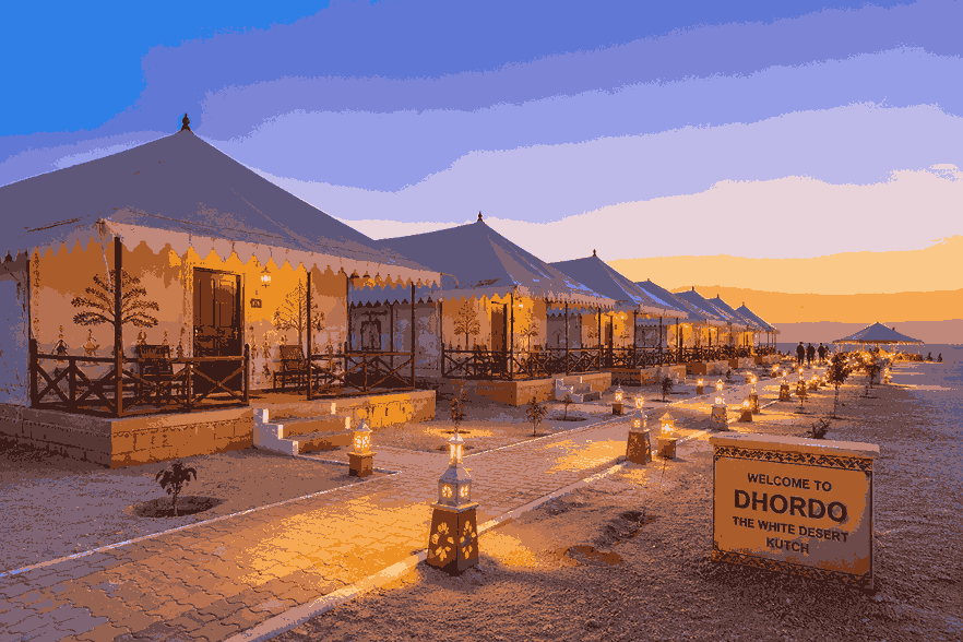 Dhordo Tent City Rann Utsav Taxi Service from Bhuj