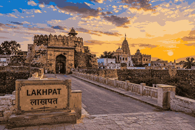 Lakhpat Fort Town Heritage Taxi Trip from Bhuj