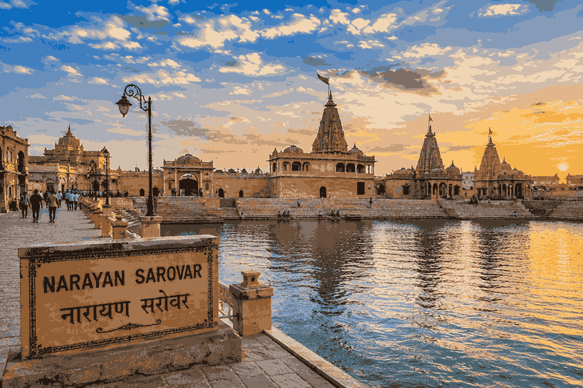 Narayan Sarovar and Koteshwar Temple Taxi Tour