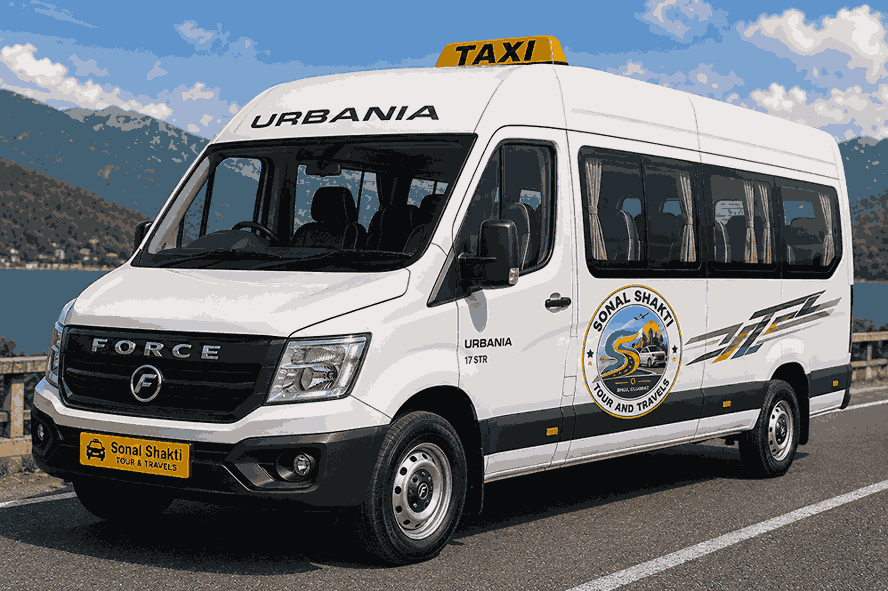 Force Urbania Luxury Van Taxi Service in Bhuj for Premium Group Travel